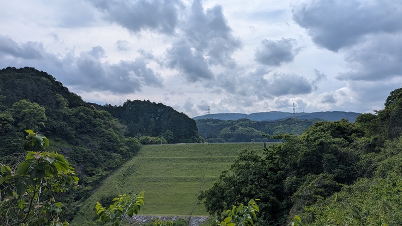 河内ダムで最初に見えた景色